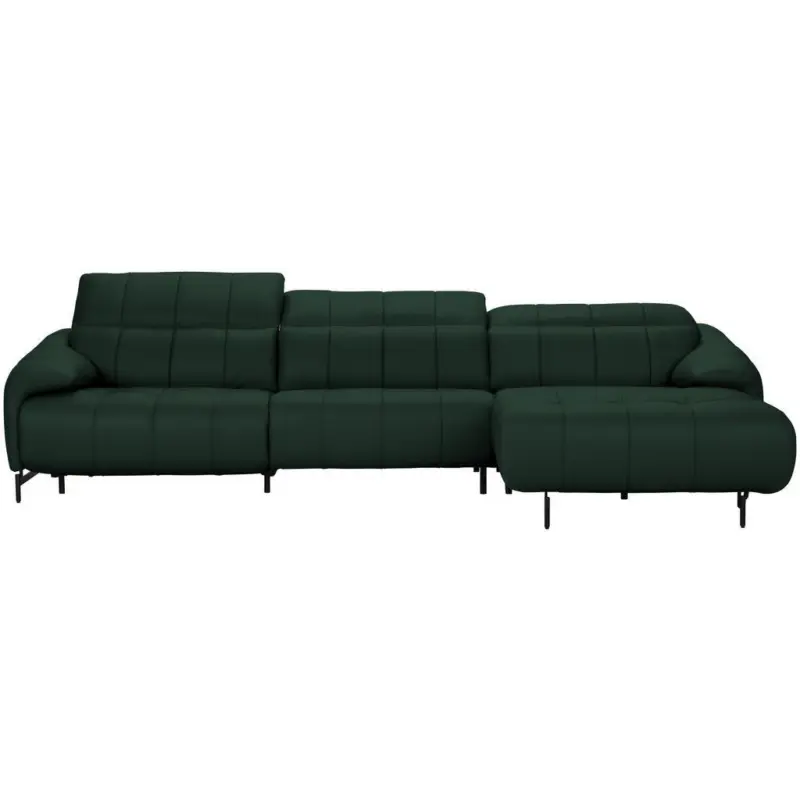 Ecksofa in Echtleder Opal 313/165 cm