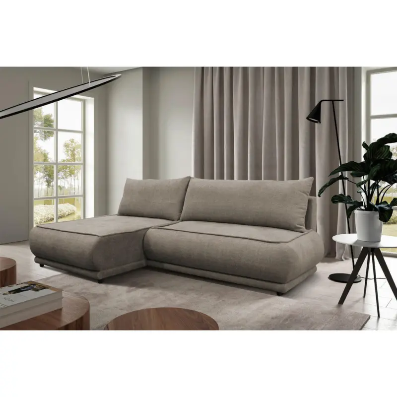 Ecksofa Paros in Boucl&eacute; Beige 179/277 cm