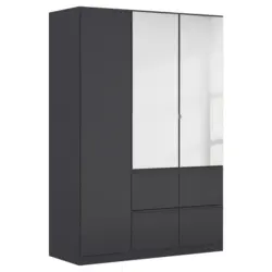 Kleiderschrank in Grau