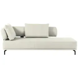 R&eacute;camiere Palio in Flachgewebe Naturfarben