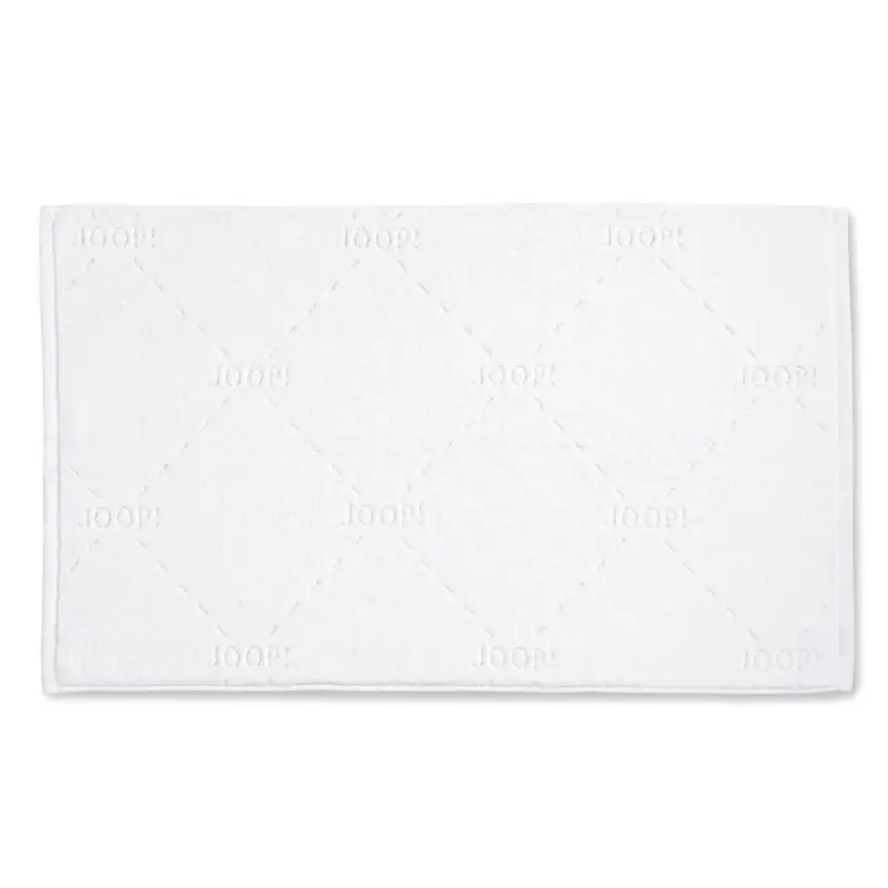 Badteppich Wei&szlig; 55/85 cm