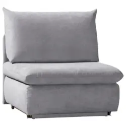 Schlafsessel Etta in Flachgewebe Hellgrau