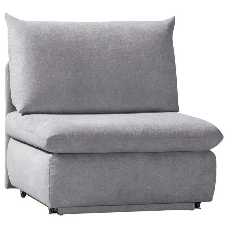 Schlafsessel Etta in Flachgewebe Hellgrau