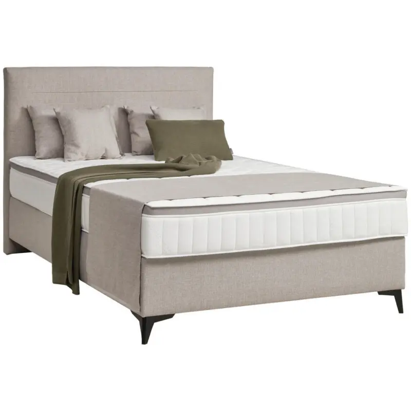 Boxspringbett 140/200 cm in Beige