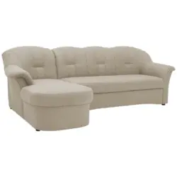 Ecksofa in Webstoff Schlammfarben 142/233 cm