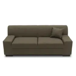2-Sitzer-Sofa in Webstoff Graubraun