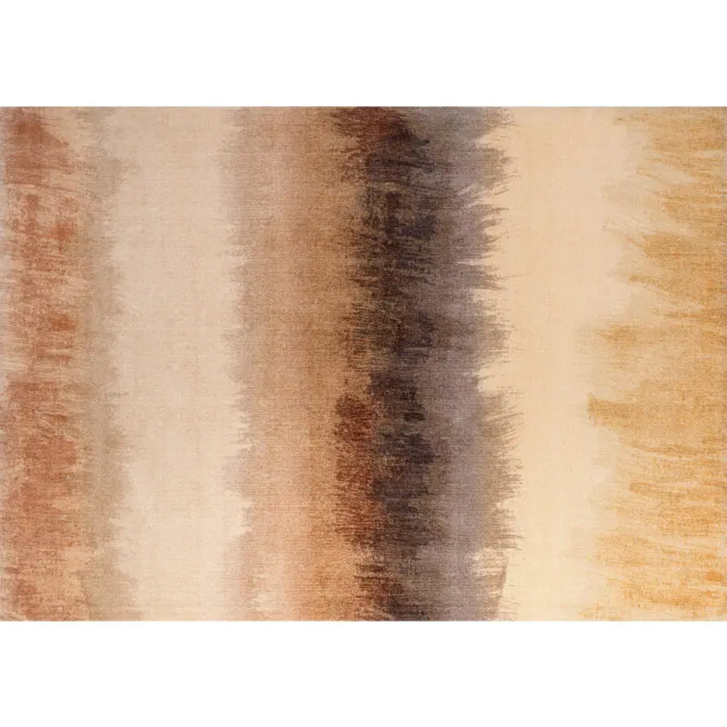 Flachwebeteppich 170/240 cm Bronze Bands Braun