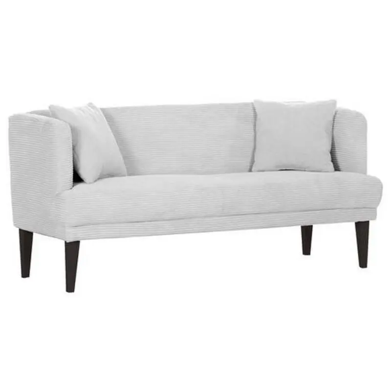 Sitzbank in Textil Creme, Schwarz