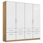 XXXLutz Lauterach - Ihr M&ouml;belhaus bei Bregenz Dreht&uuml;renschrank in Eiche Artisan, Wei&szlig; Hochglanz