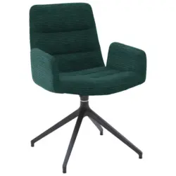 Armlehnstuhl Lederauswahl, Stoffauswahl, Sitzfl&auml;che 180&deg; drehbar Cord