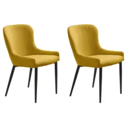 Stuhl 2 St&uuml;ck Boucl&eacute;