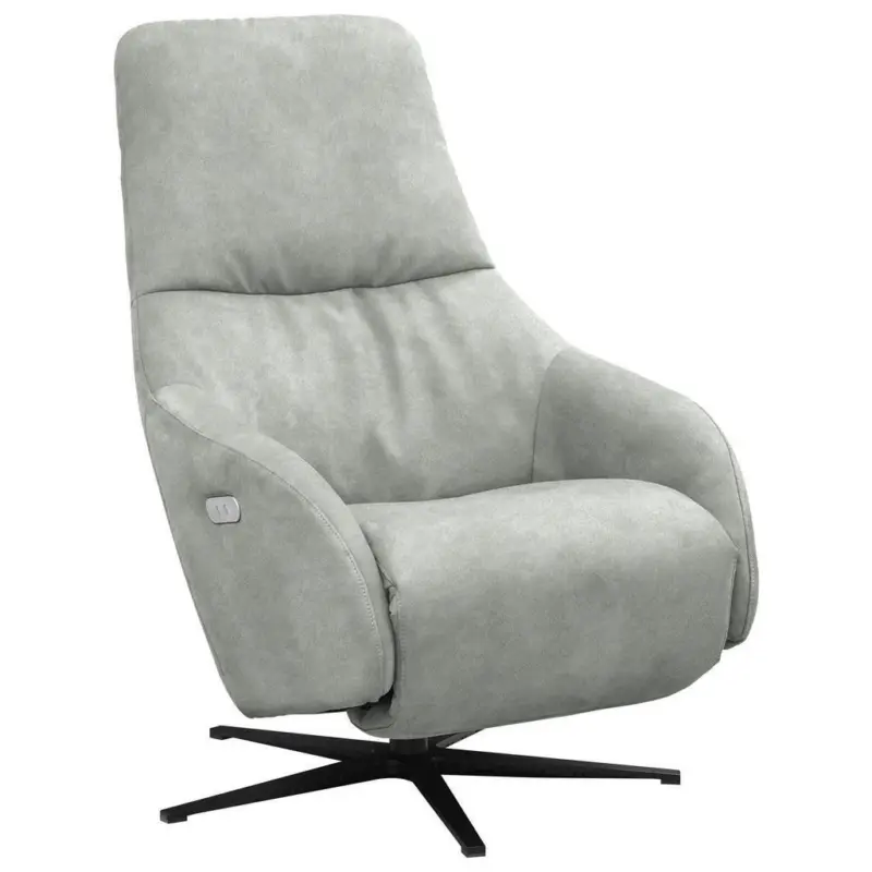 Relaxsessel in Textil Hellgrau
