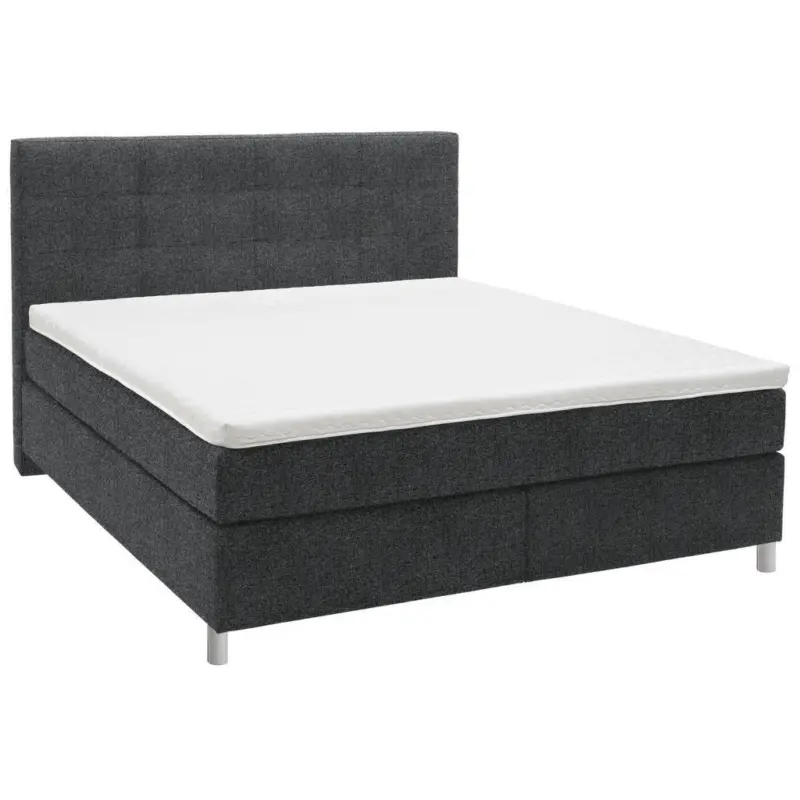 Boxspringbett 160/200 cm in Anthrazit