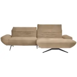 Ecksofa in Teddystoff Braun 280/170-195 cm