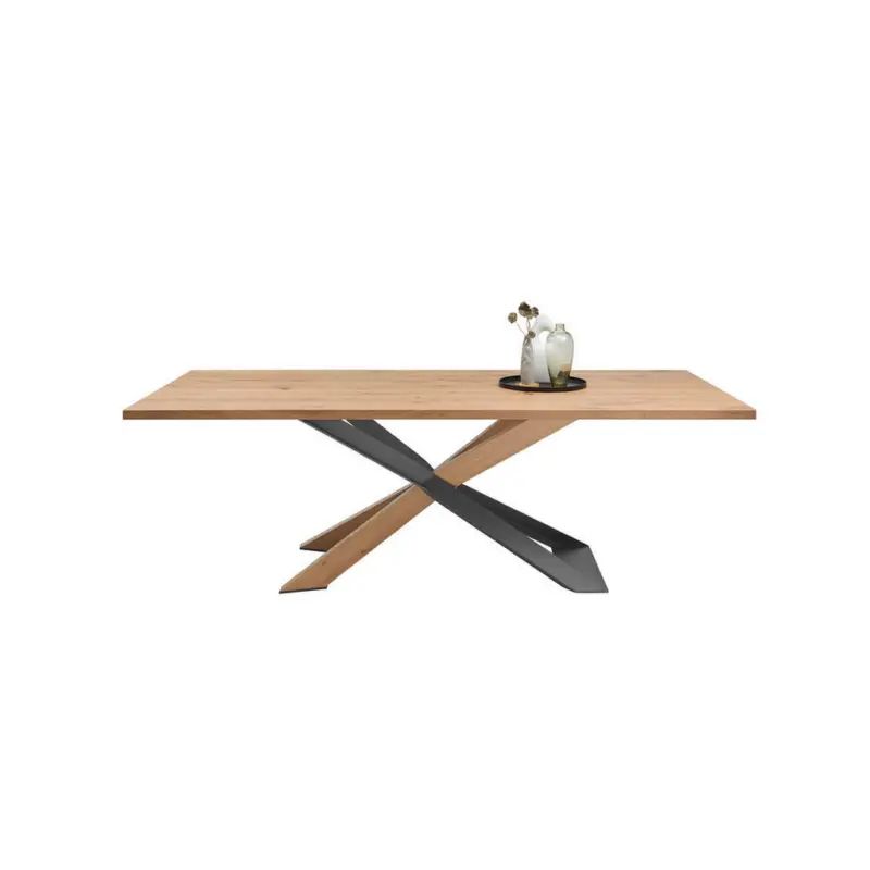 Esstisch in Holz, Metall 190/95/76 cm