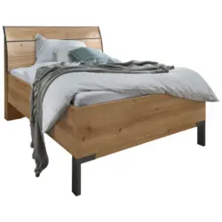 Bett 90/200 cm in Eiche Bianco