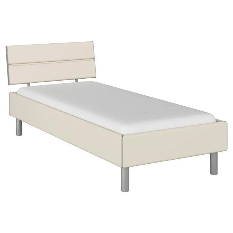 Bett 90/200 cm in Champagner