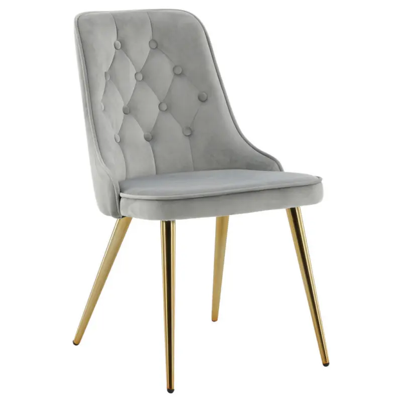 Stuhl-Set 2 St&uuml;ck Samt