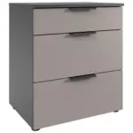 XXXLutz Lauterach - Ihr M&ouml;belhaus bei Bregenz Nachtk&auml;stchen 54/70/41 cm in Graphitfarben, Grau, Sahara