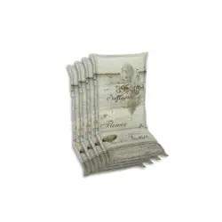 Sesselauflagenset in Beige Federn