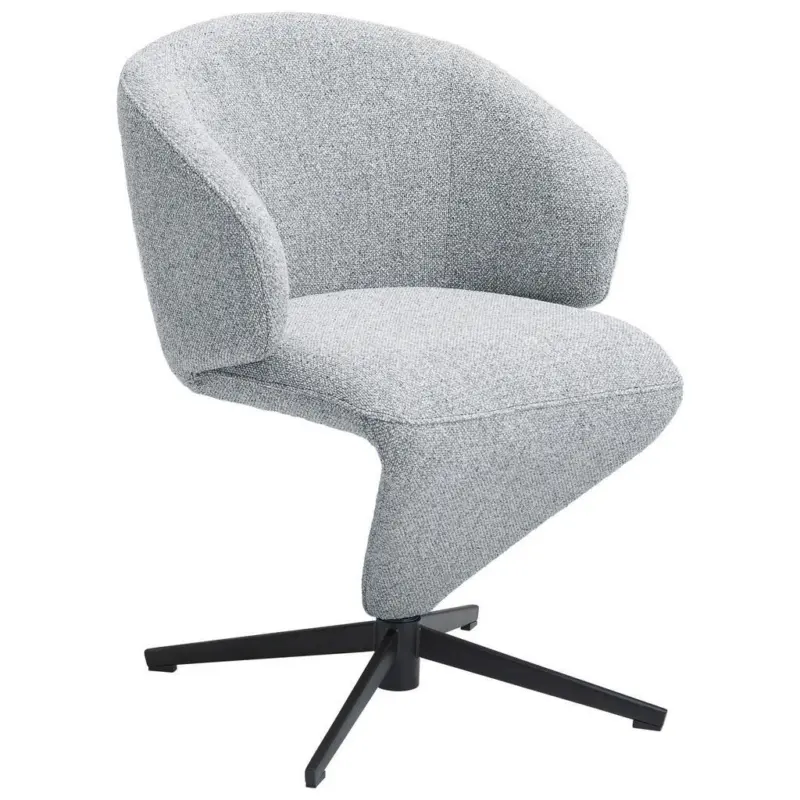 Armlehnstuhl Sitzfl&auml;che 360&deg; drehbar, automatische R&uuml;ckholfunktion Leinenoptik