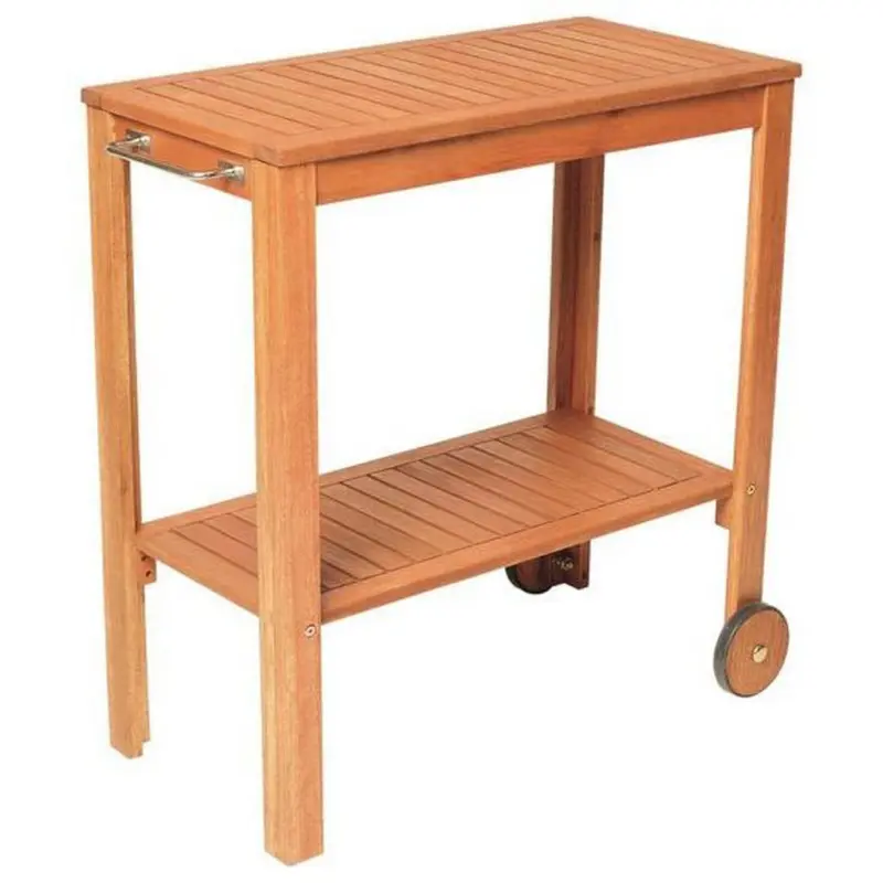 Servierwagen in Naturfarben