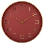 XXXLutz Lauterach - Ihr M&ouml;belhaus bei Bregenz Wanduhr Elegance Glow Rot, Goldfarben 40/40/4,2 cm