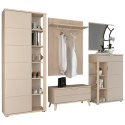 Garderobe 6-teilig in 280/199/38 cm