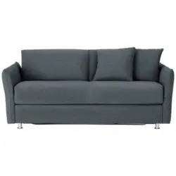 Schlafsofa in Flachgewebe Grau