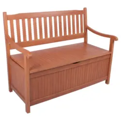 Gartenbank 59/90/107 cm in Braun