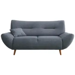 2-Sitzer-Sofa in Chenille Hellblau