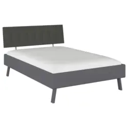 Bett 140/200 cm in Grau