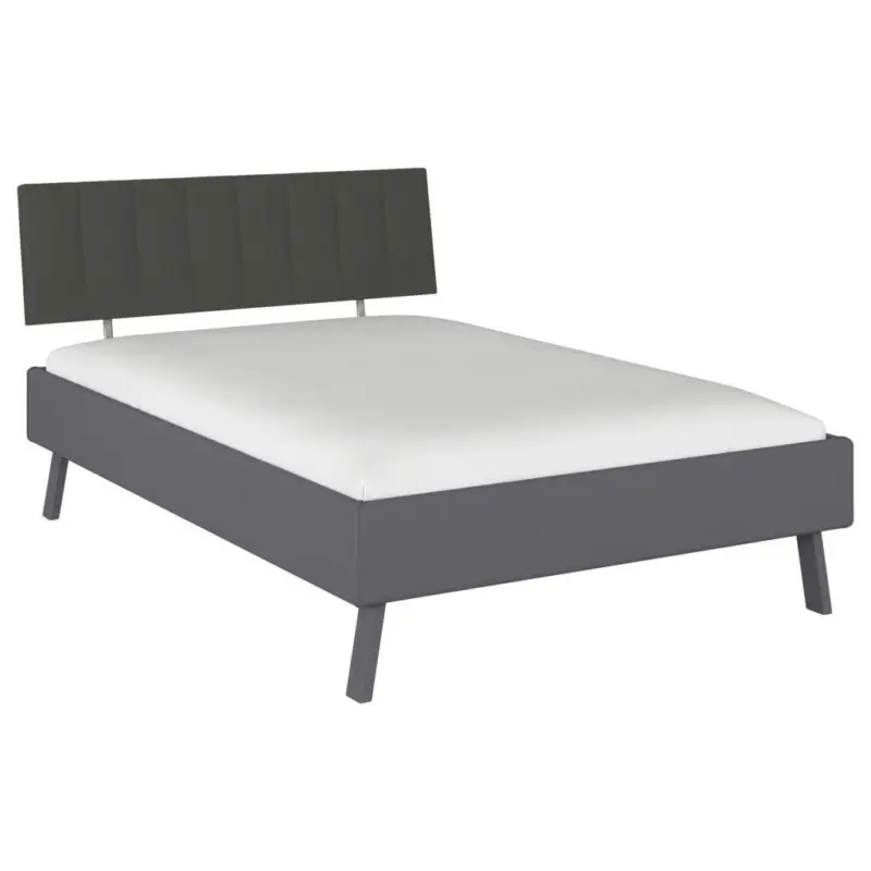 Bett 140/200 cm in Grau