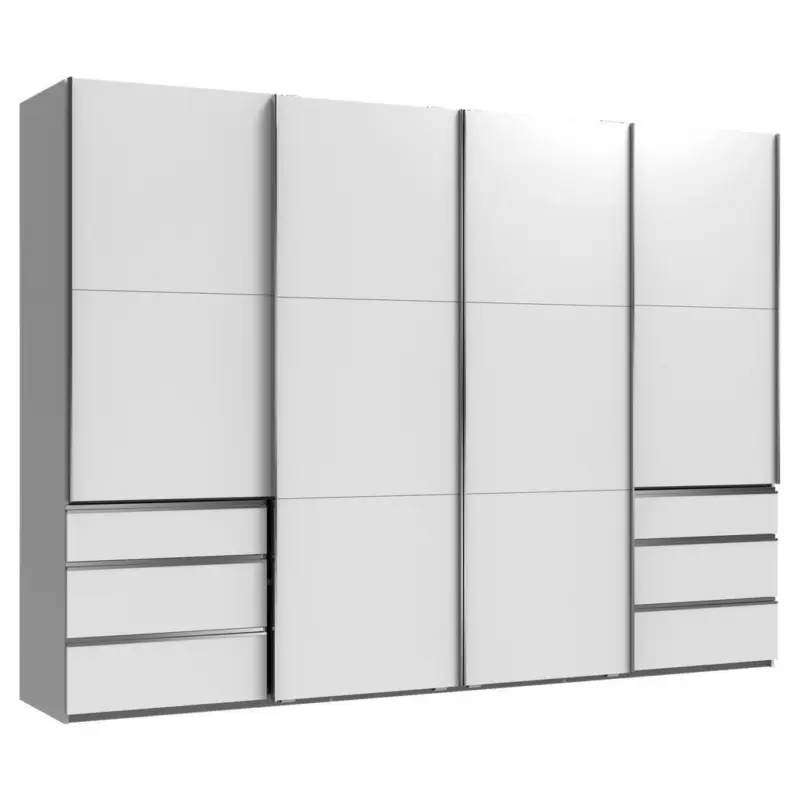 Schwebet&uuml;renschrank in Wei&szlig;