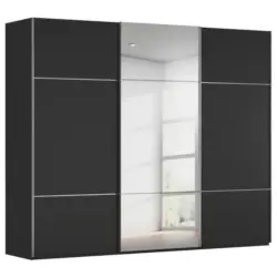 Schwebet&uuml;renschrank in Schwarz