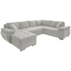 Wohnlandschaft in Mikrofaser Beige