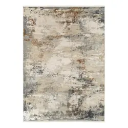 Webteppich 80/150 cm Le Mans Grau, Beige