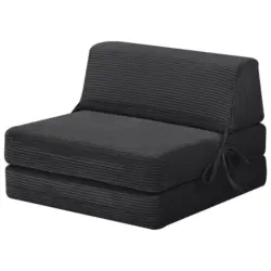 Schlafsessel Cleo in Cord Schwarz