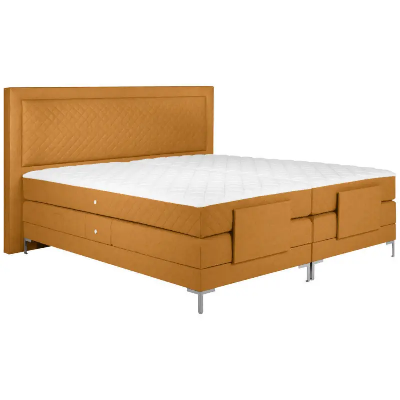 Boxspringbett 160/200 cm in Orange