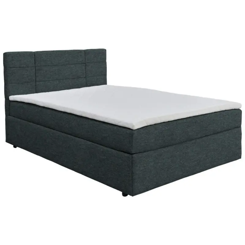 Boxbett 180/200 cm in Dunkelgrau