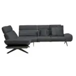 XXXLutz Lauterach - Ihr M&ouml;belhaus bei Bregenz Ecksofa in Flachgewebe Graublau 239/270 cm