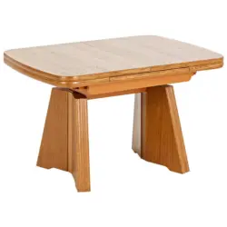 Couchtisch in Metall, Holzwerkstoff 90-131/65/56-75 cm