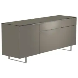 Lowboard Grau, Alufarben 160/66/45 cm