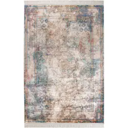 Vintage-Teppich 80/150 cm Dinah T&uuml;rkis, Perlmutt