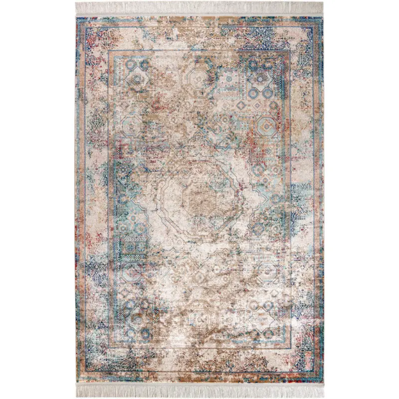 Vintage-Teppich 80/150 cm Dinah T&uuml;rkis, Perlmutt