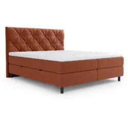 Boxbett 160/200 cm in Terracotta