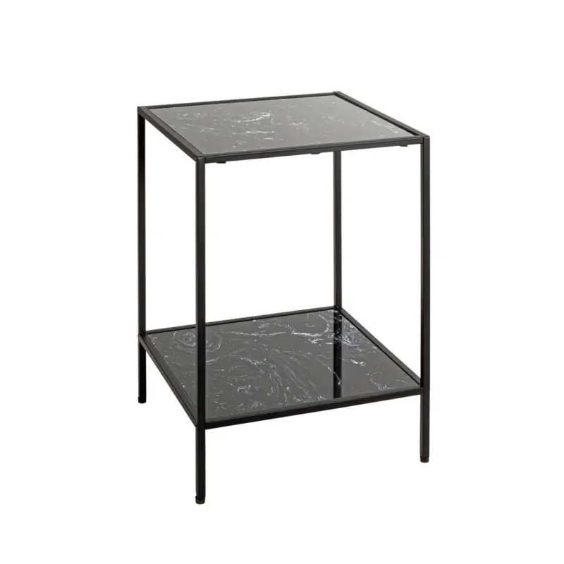 Beistelltisch in Metall, Holzwerkstoff 40/40/60 cm