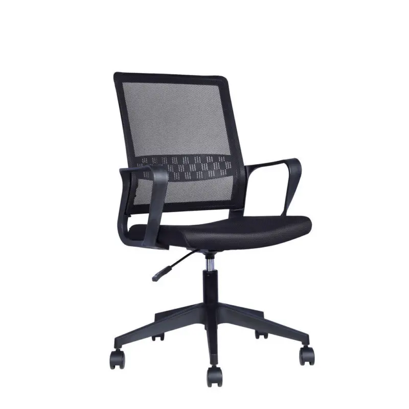 Drehstuhl in Netzbespannung Schwarz