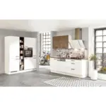 XXXLutz Lauterach - Ihr M&ouml;belhaus bei Bregenz K&uuml;chenleerblock 220/180 cm in Wei&szlig;, Bronzefarben