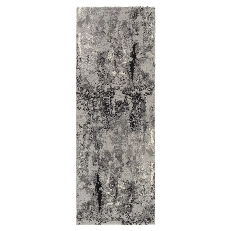 L&auml;ufer 80/250 cm Timeline Quantum Grau, Hellgrau, Dunkelgrau